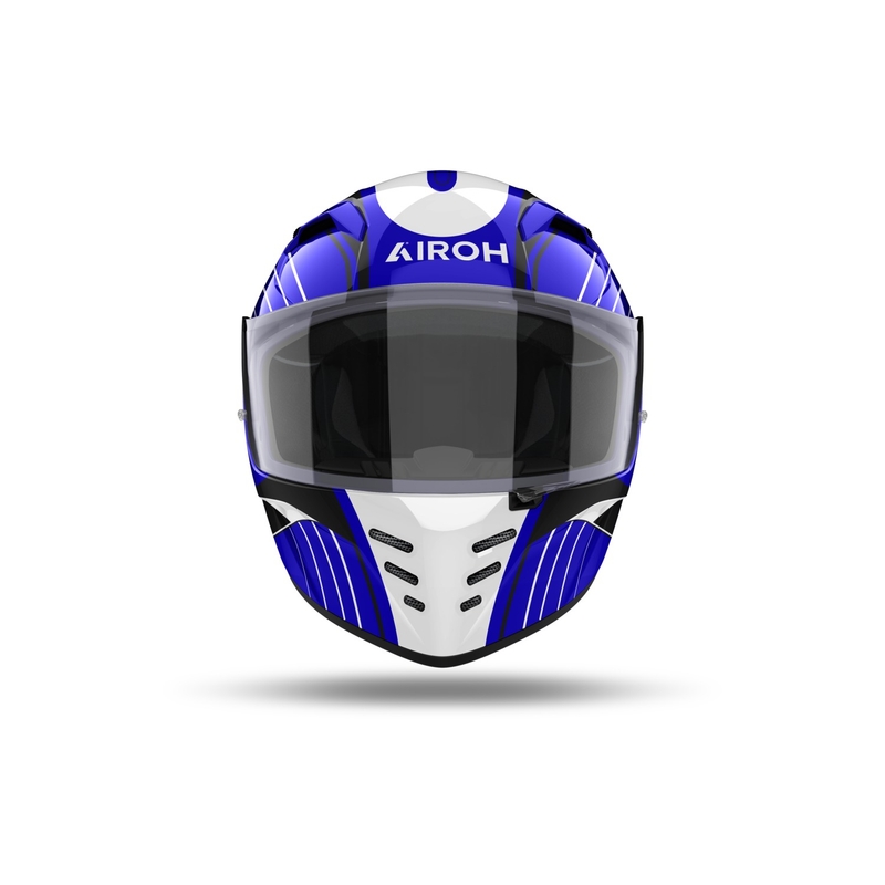 Zintegrowany kask motocyklowy Airoh CONNOR Osiągnij błyszczący niebieski
