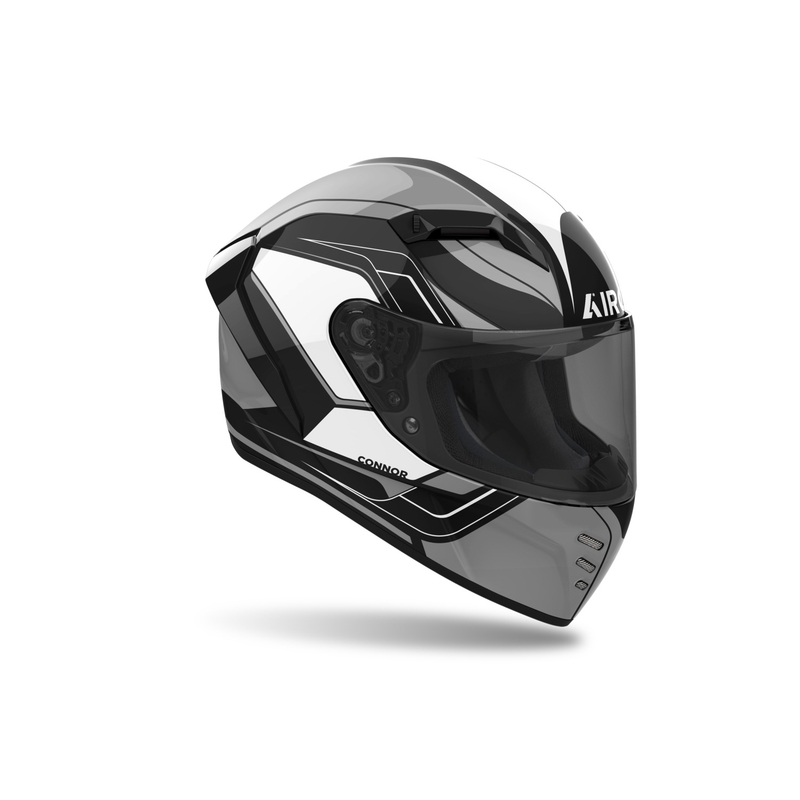 Zintegrowany kask motocyklowy Airoh CONNOR Dunk w kolorze czarnym błyszczącym
