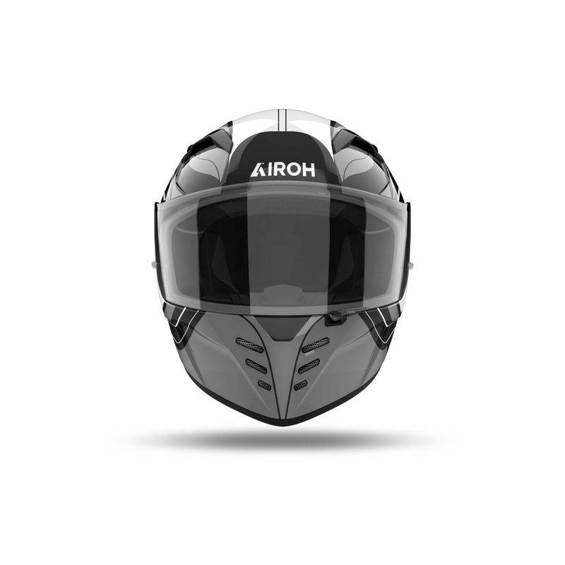 Zintegrowany kask motocyklowy Airoh CONNOR Dunk w kolorze czarnym błyszczącym