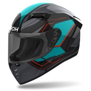 Zintegrowany kask motocyklowy Airoh CONNOR Dunk błyszczący czarno-niebieski
