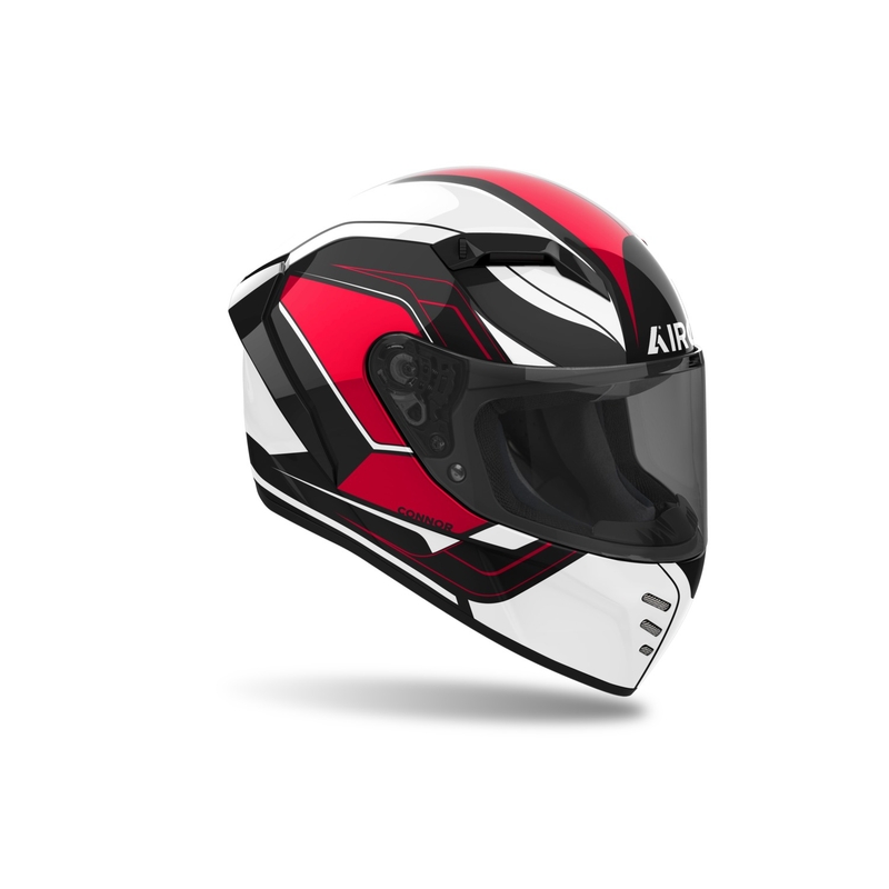 Zintegrowany kask motocyklowy Airoh CONNOR Dunk błyszczący czerwony