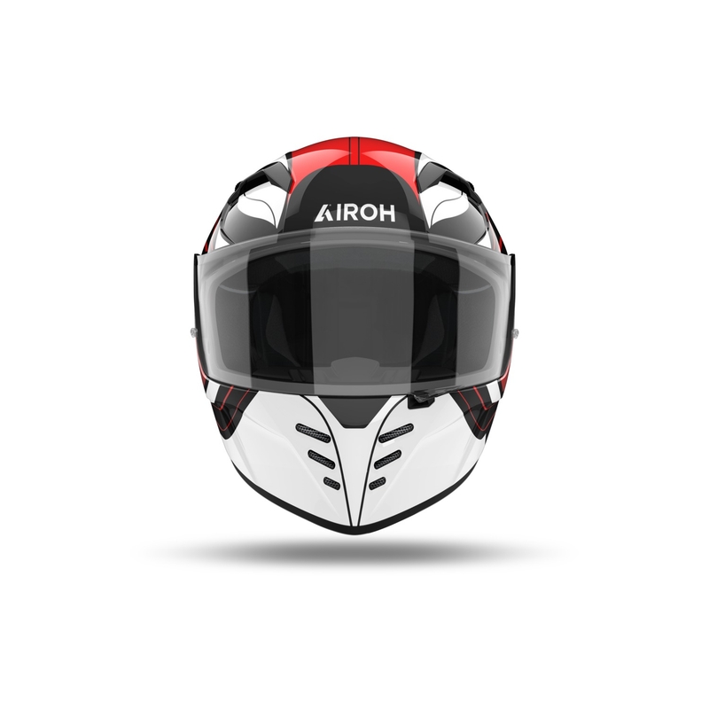 Zintegrowany kask motocyklowy Airoh CONNOR Dunk błyszczący czerwony