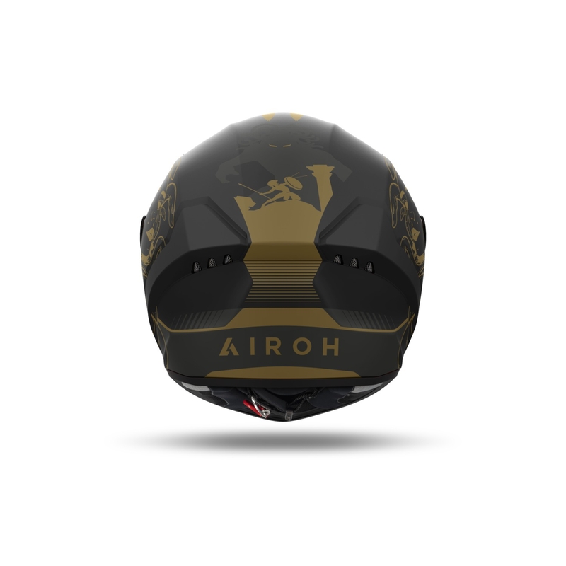 Zintegrowany kask motocyklowy Airoh CONNOR Titan matowy czarny