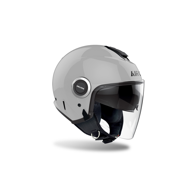 Kask motocyklowy otwarty Airoh HELYOS Kolor błyszczący szary