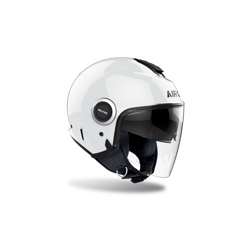 Kask motocyklowy otwarty Airoh HELYOS Kolor biały błyszczący