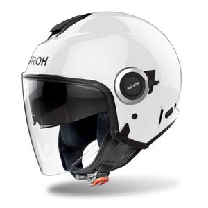 Kask motocyklowy otwarty Airoh HELYOS Kolor biały błyszczący