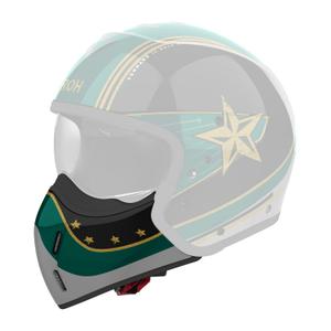 Osłona podbródka do hełmów Airoh J110 Command w kolorze błyszczącej zieleni
