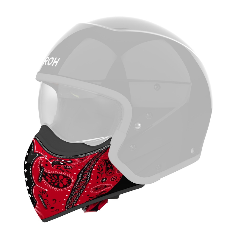 Osłona podbródka do kasków Airoh J110 Paesly błyszcząca czerwień