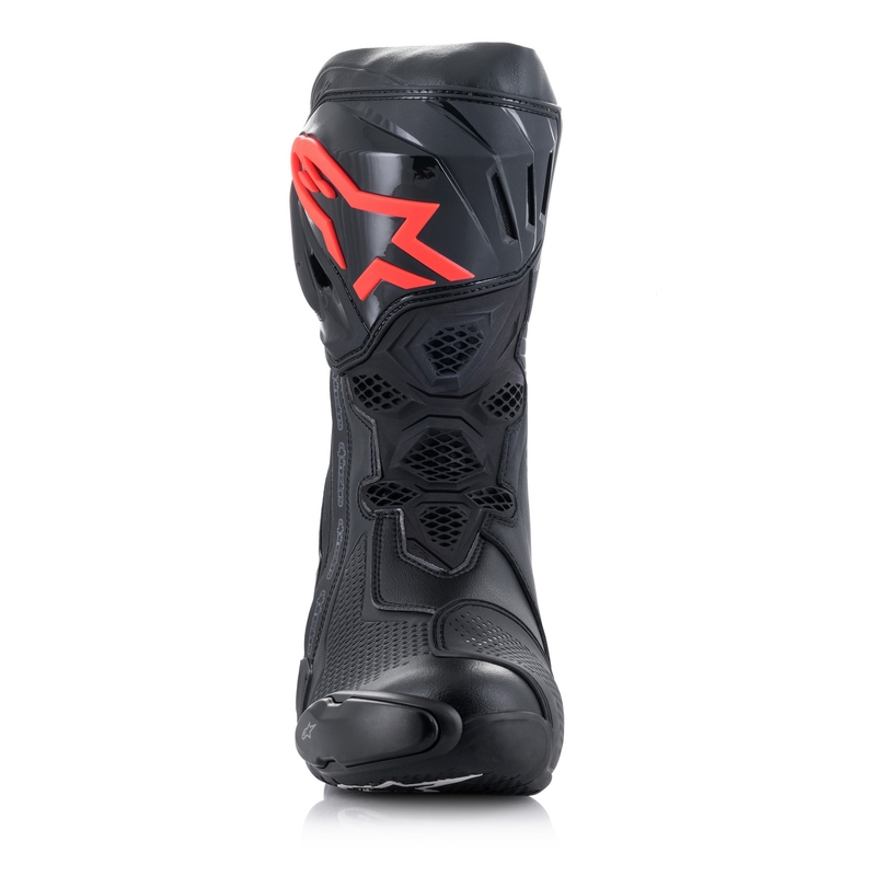 Buty motocyklowe Alpinestars Supertech R czarno-biało-fluo czerwono-fluo żółte