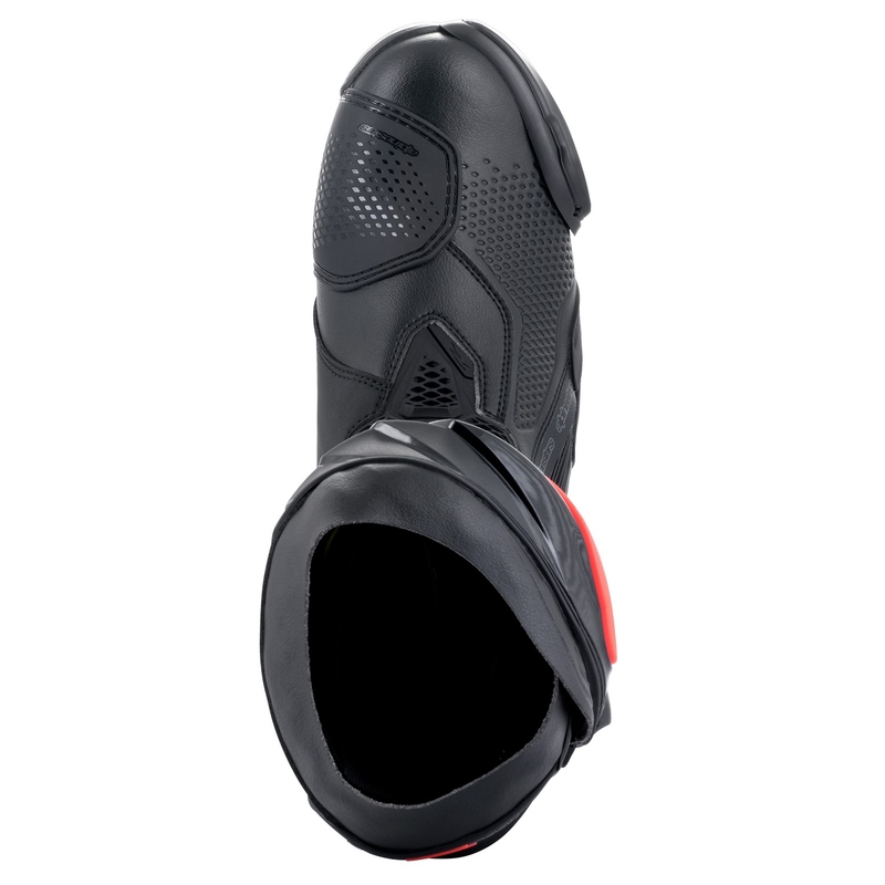 Buty motocyklowe Alpinestars Supertech R czarno-biało-fluo czerwono-fluo żółte