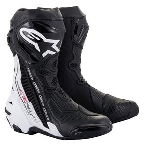 Buty motocyklowe Alpinestars Supertech R Wentylowane czarno-białe