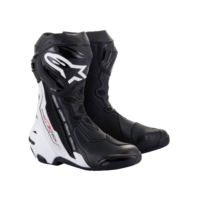 Buty motocyklowe Alpinestars Supertech R Wentylowane czarno-białe