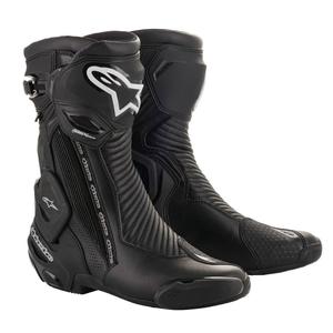 Buty motocyklowe Alpinestars SMX Plus 2 Gore-Tex czarno-srebrne