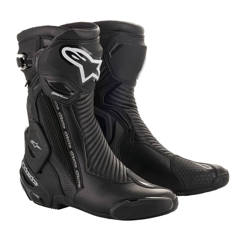 Buty motocyklowe Alpinestars SMX Plus 2 Gore-Tex czarno-srebrne