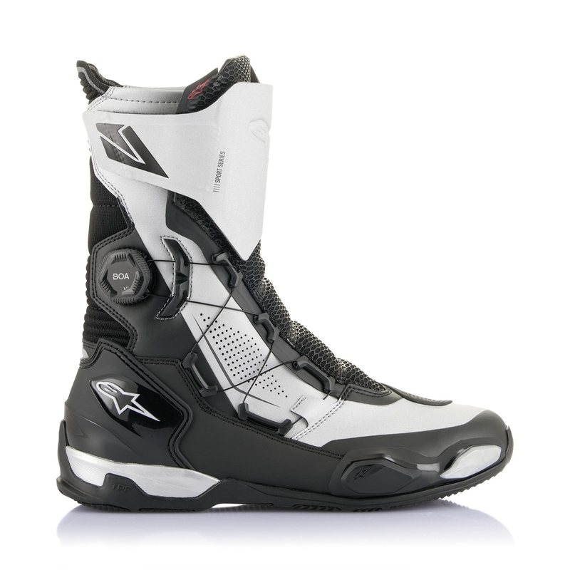 Buty motocyklowe Alpinestars SP-X BOA czarno-srebrne