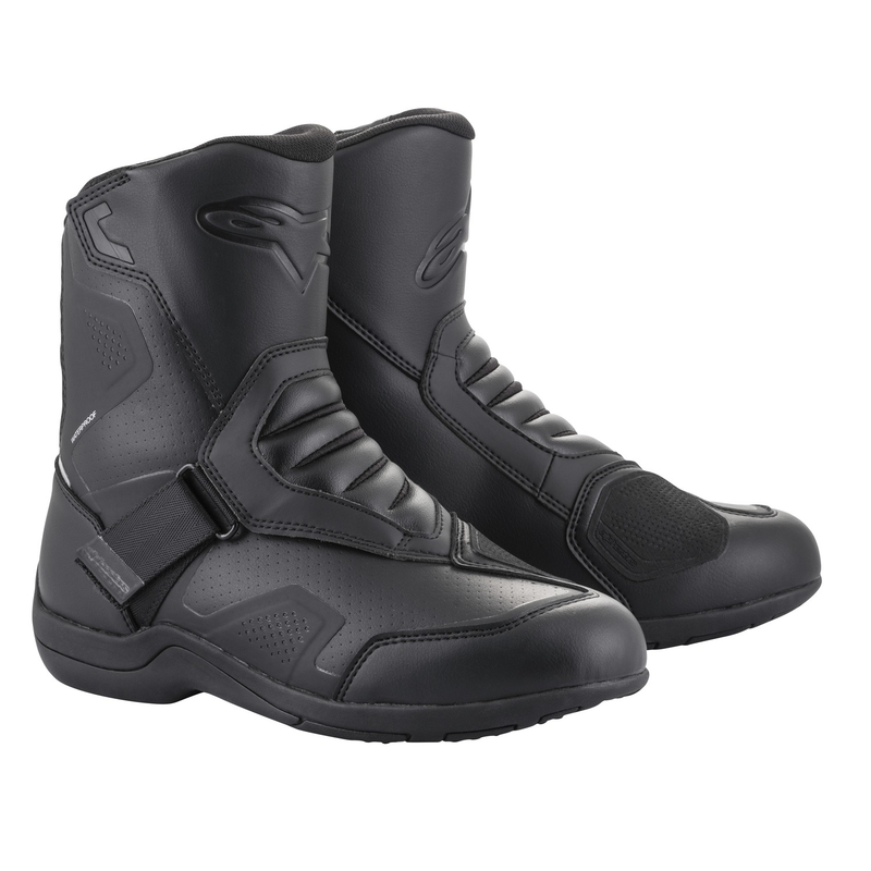 Wodoodporne buty motocyklowe Alpinestars Ridge w kolorze czarno-czarnym