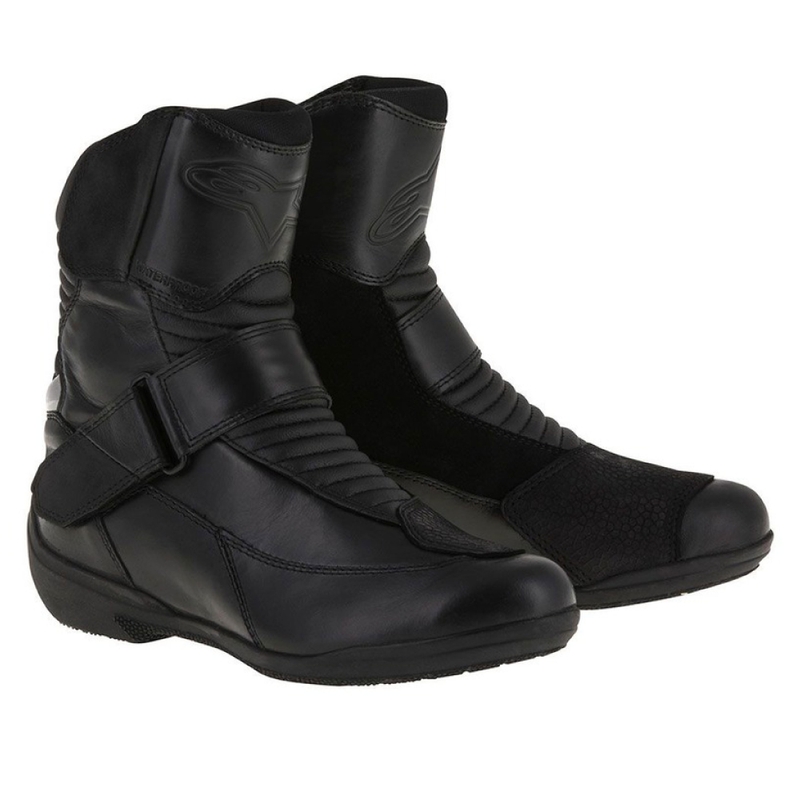 Wodoodporne damskie buty motocyklowe Alpinestars Stella Valencia w kolorze czarnym