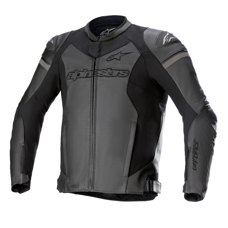 Skórzana kurtka motocyklowa Alpinestars GP Force Airflow czarno-czarna