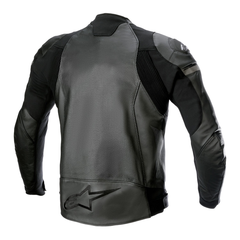 Skórzana kurtka motocyklowa Alpinestars GP Force Airflow czarno-czarna