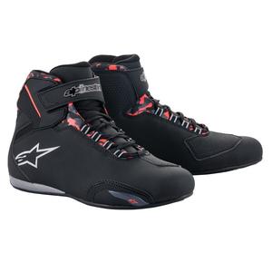 Alpinestars Sektor Wodoodporne buty motocyklowe czarno-czerwono-szare-kamuflaż