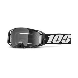 Gogle motocrossowe 100% ARmatic czarne z przezroczystą plexi