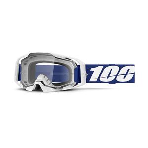 Gogle motocrossowe 100% ARmatic niebieskie z przezroczystą plexi