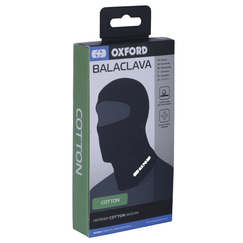 Kominiarka Oxford z kapturem w kolorze czarnym