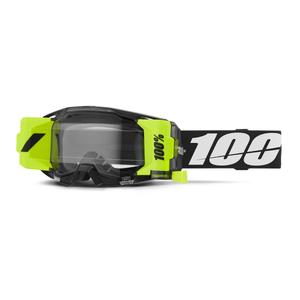 Gogle motocrossowe 100% ARmatic Forecast czarne z przezroczystą plexi