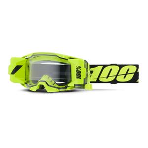Gogle motocrossowe 100% ARmatic Forecast żółte z przezroczystą plexi