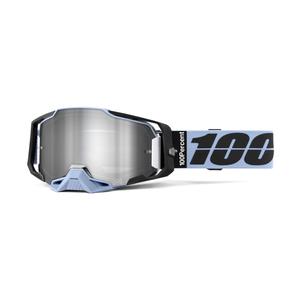 Gogle motocrossowe 100% ARMEGA PETROS srebrne plexi