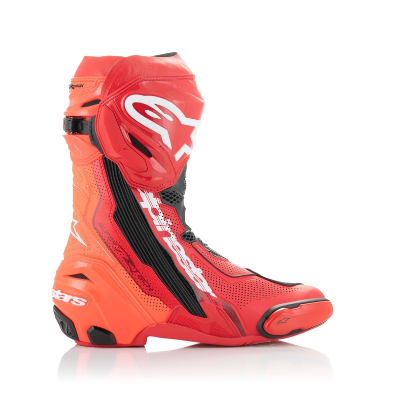 Alpinestars Supertech R Wentylowane buty motocyklowe w kolorze czerwono-czerwonym