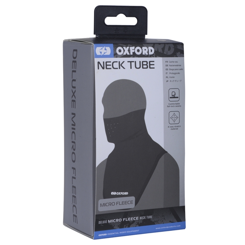 Chusta na szyję Oxford Deluxe z włókna syntetycznego w kolorze czarnym