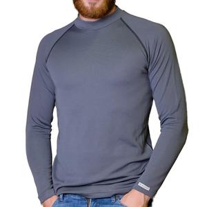 Męska koszulka termoaktywna nanosilver® Basic Merino w kolorze szarym