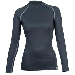Damska koszulka termoaktywna nanosilver® Raglan w kolorze antracytowo-szarym - długi rękaw
