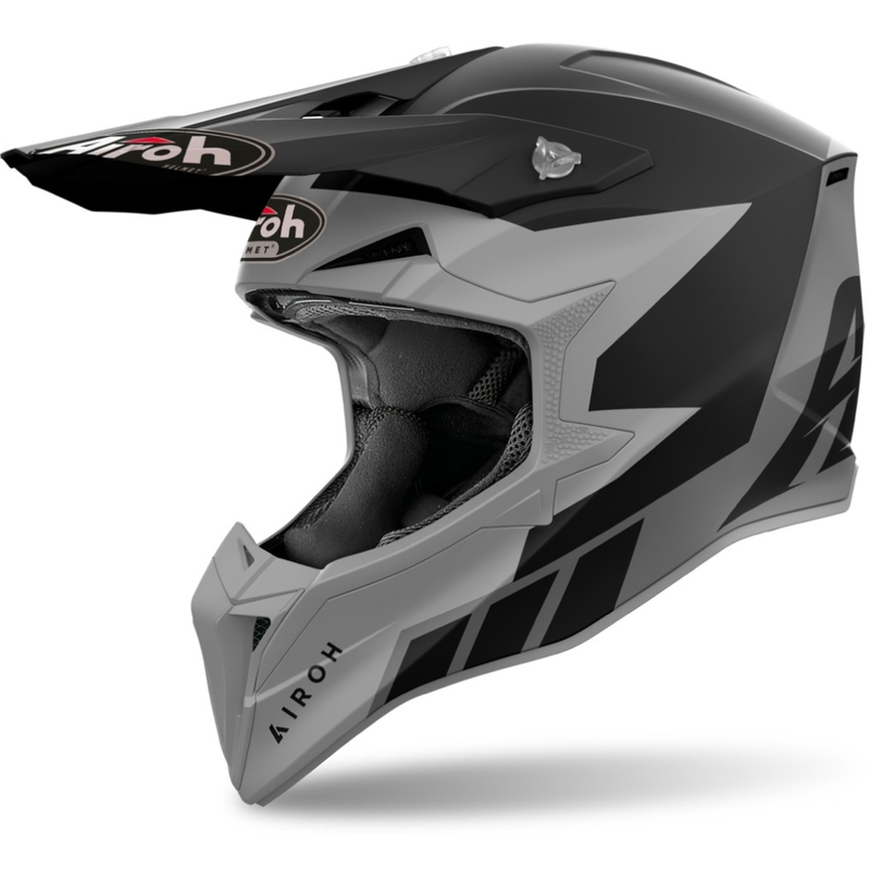 Kask motocrossowy Airoh Wraaap Reloaded matowy, antracytowy