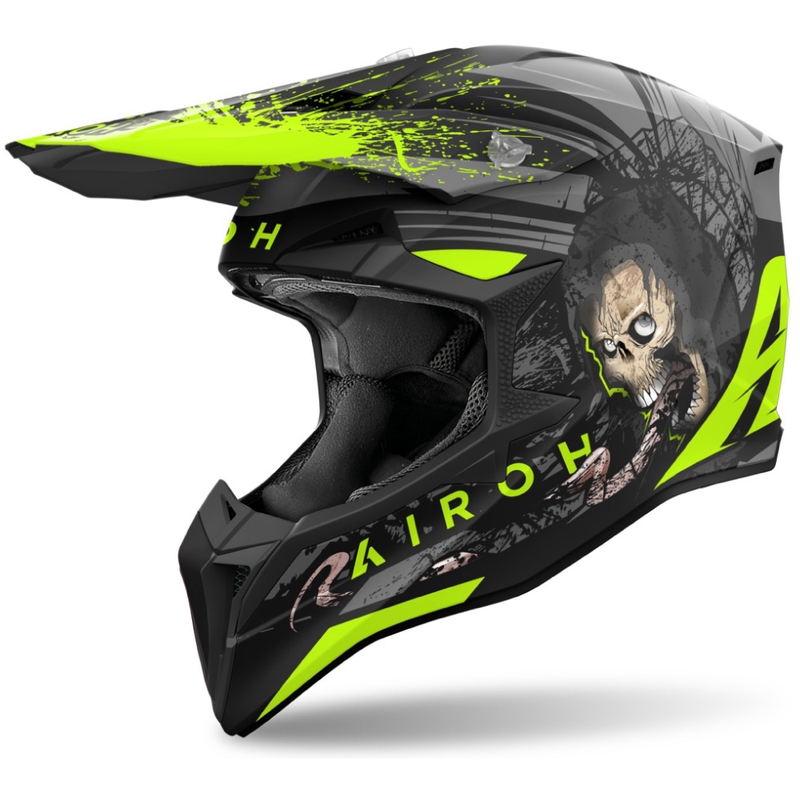 Kask motocrossowy Airoh Wraaap Darkness matowy