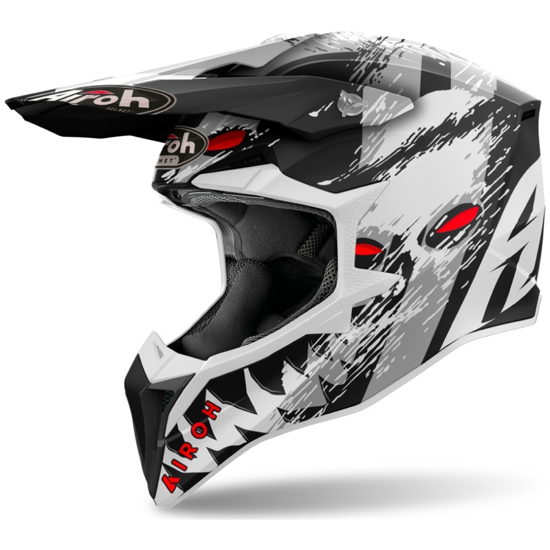 Kask motocrossowy Airoh Wraaap Demon 2024 matowy