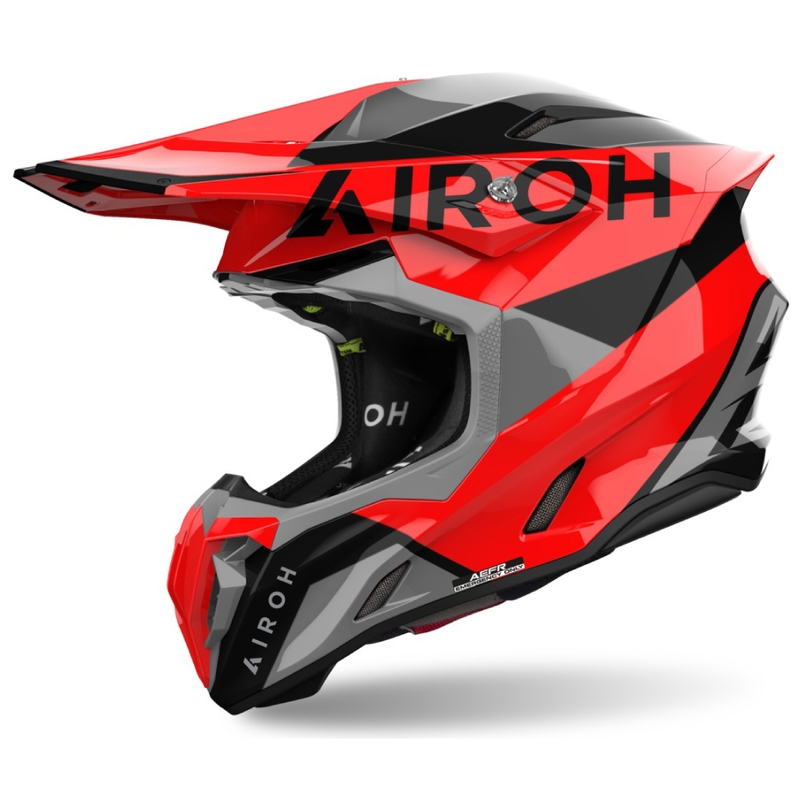 Kask motocrossowy Airoh Twist 3 King czerwony błyszczący