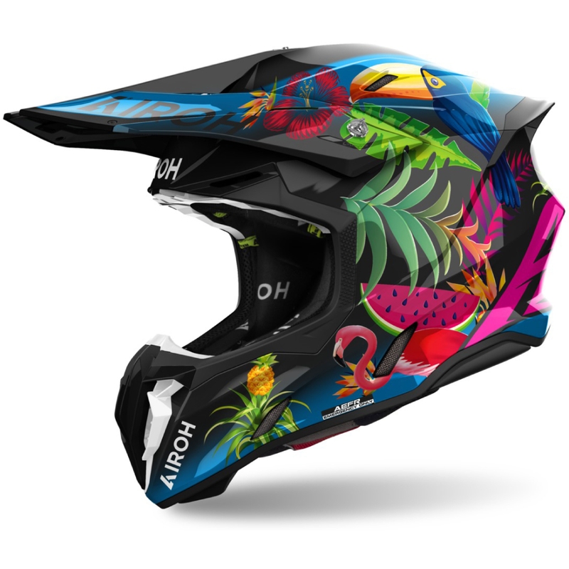 Kask motocrossowy Airoh Twist 3 Amazonia błyszczący