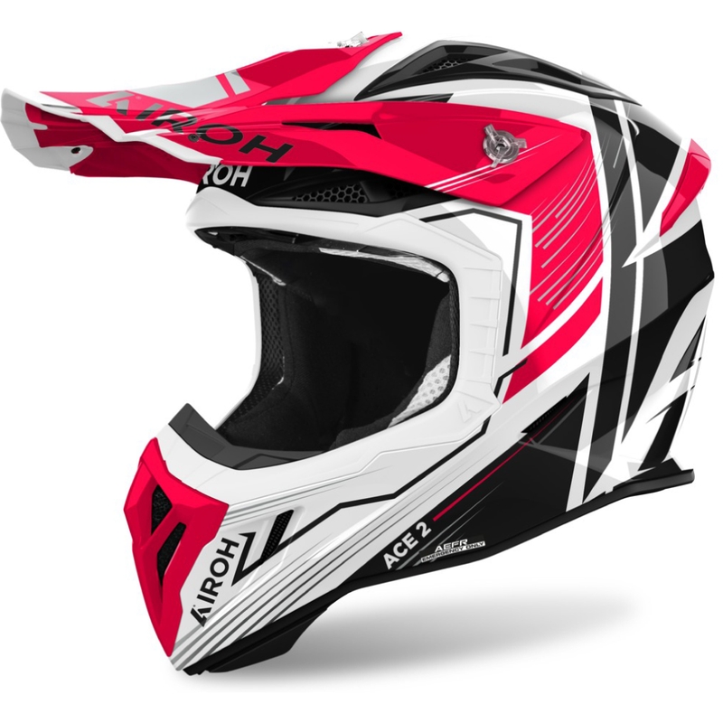 Kask motocrossowy Airoh Aviator Ace 2 Engine błyszczący czerwony