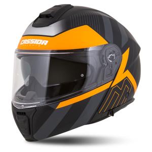 Kask motocyklowy składany Cassida Modulo 2.1 Profil matowy czarno-szaro-pomarańczowy