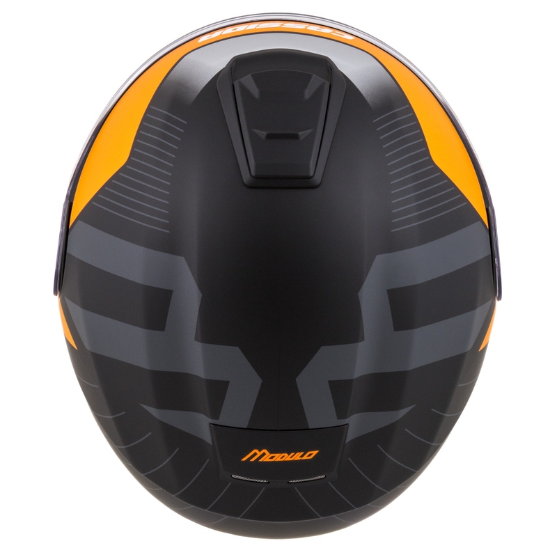 Kask motocyklowy składany Cassida Modulo 2.1 Profil matowy czarno-szaro-pomarańczowy