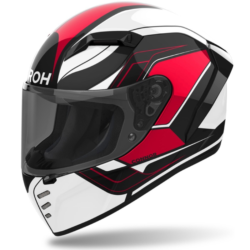 Zintegrowany kask motocyklowy Airoh CONNOR Dunk błyszczący czerwony