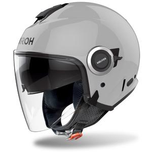 Kask motocyklowy otwarty Airoh HELYOS Kolor błyszczący szary