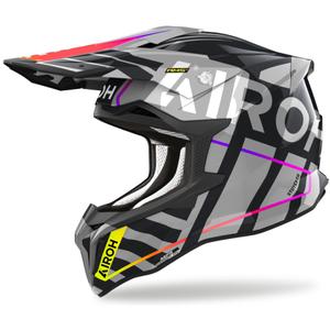 Kask motocrossowy Airoh Strycker Brave 2024 błyszczący szary wyprzedaż