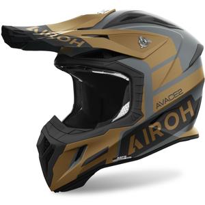 Kask motocrossowy Airoh Aviator Ace 2 Sake 2024 w kolorze matowego złota