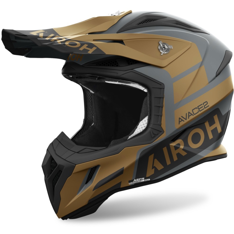 Kask motocrossowy Airoh Aviator Ace 2 Sake matowy złoty