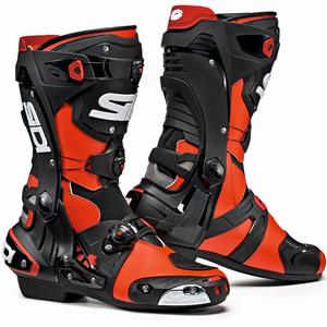 Buty motocyklowe SIDI REX czerwone fluo-czarne