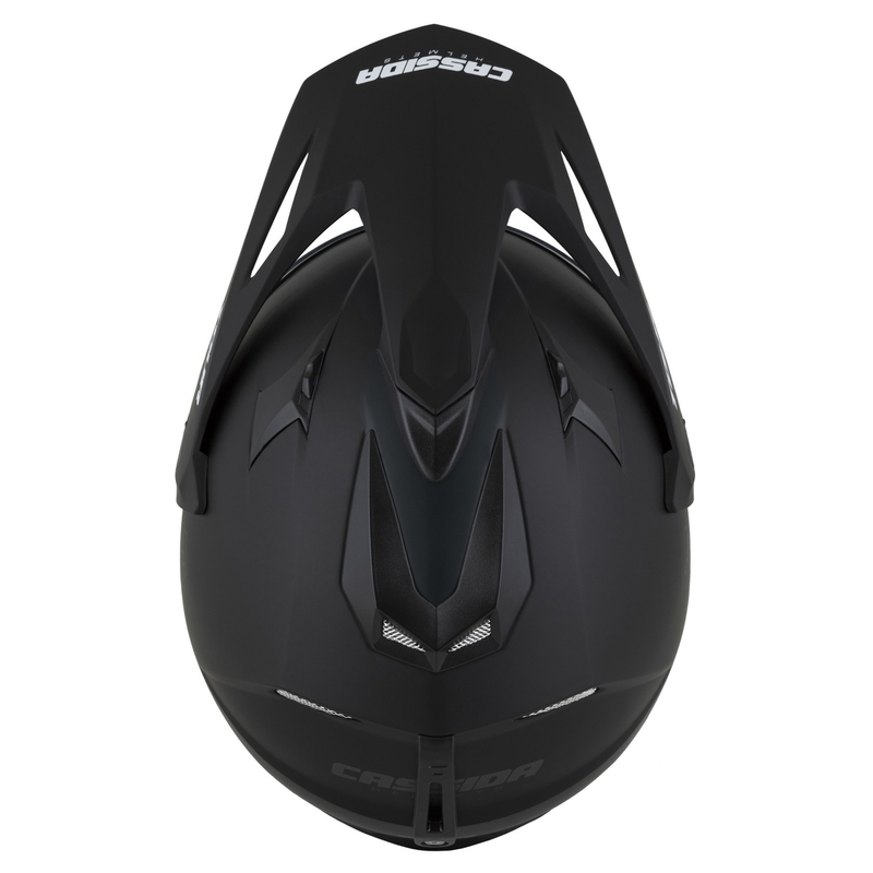 Kask enduro Cassida Tour 2.0 Dual matowy czarno-szary z matowym czarnym wizjerem