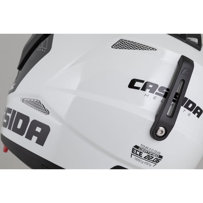 Kask enduro Cassida Tour 2.0 X-tra szaro-fluo żółto-czarny z czarnym matowym wizjerem
